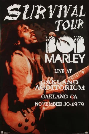 Постер: Bob Marley and The Wailers Live at Oakland Auditorium
