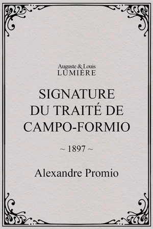 Постер: Signature du traité de Campo-Formio