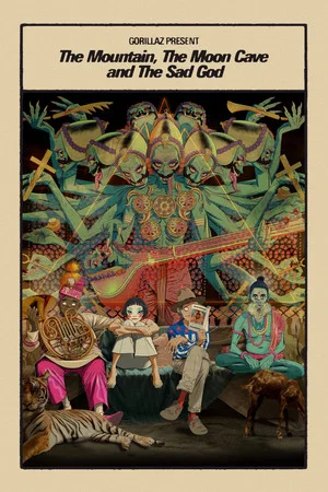 Постер: Gorillaz Present: The Mountain, The Moon Cave and The Sad God