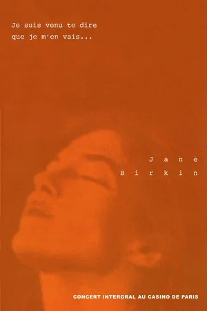 Постер: Jane Birkin au Casino de Paris