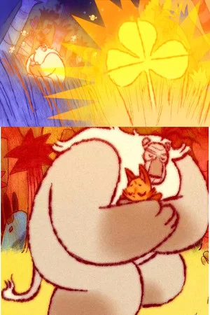 Постер: The Old Lion And The Little Cat