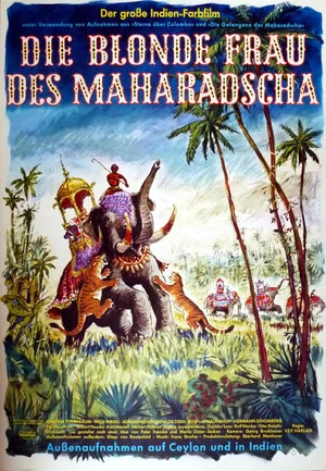 Постер: Die blonde Frau des Maharadscha