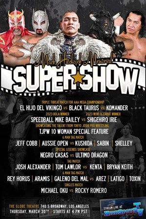 Постер: Mark Hitchcock Memorial Wrestlecon Supershow 2023