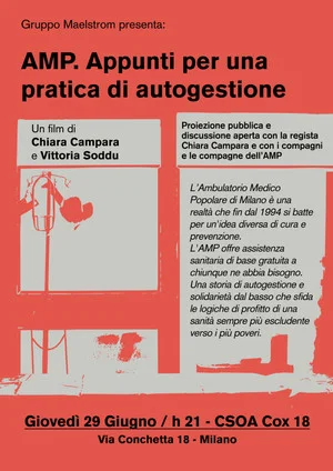 Постер: AMP. Appunti per una pratica di autogestione