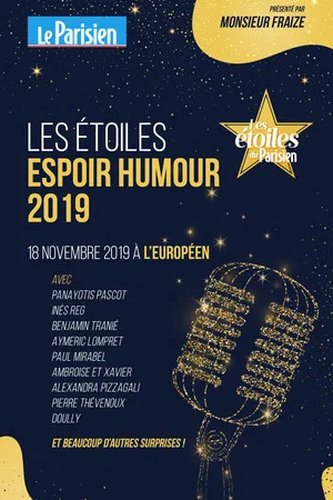 Постер: Les Etoiles Espoir Humour Du Parisien 2019