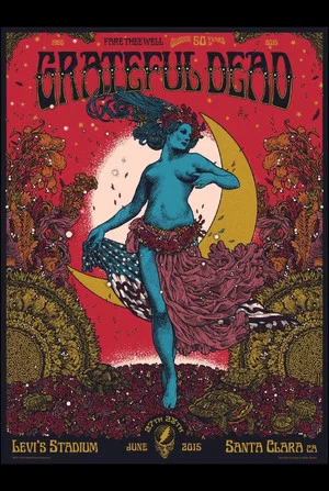 Постер: Grateful Dead: Fare Thee Well - 50 Years of Grateful Dead (Santa Clara)