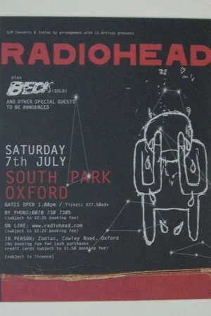Постер: Radiohead - Live at South Park, Oxford (July 2001)