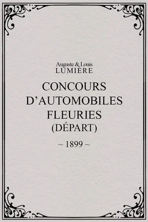 Постер: Fête de Paris 1899: Concours d'automobiles fleuries (départ)