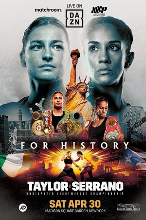 Постер: Katie Taylor vs. Amanda Serrano