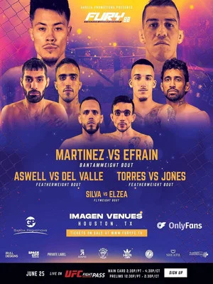Постер: Fury FC 80: Martinez vs. Efrain