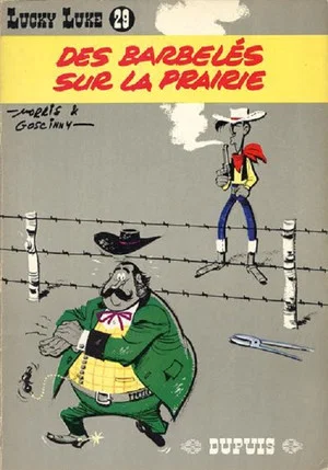 Постер: Lucky Luke - Des barbelés sur la prairie