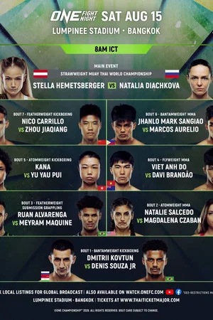 Постер: ONE Fight Night 46: Hemetsberger vs. Diachkova