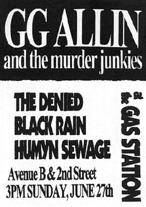 Постер: GG Allin: Live at the Gas Station