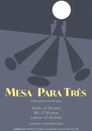 Постер: Mesa para Três