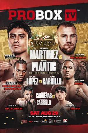 Постер: Lester Martinez vs. Luka Plantic