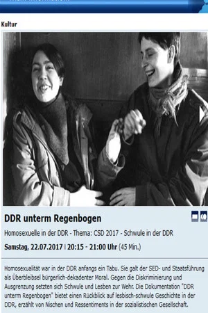 Постер: DDR unterm Regenbogen