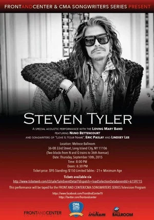 Постер: Steven Tyler ‎– Front And Center