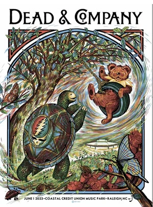 Постер: Dead & Company: 2023-06-01 Coastal Credit Union Music Park at Walnut Creek, Raleigh, NC, USA