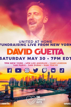 Постер: David Guetta | United at Home - Fundraising Live from New York
