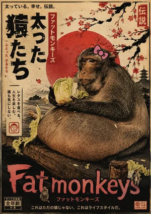 Постер: Fat monkeys