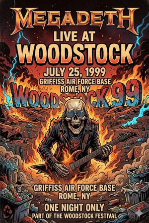 Постер: Megadeth: Woodstock '99