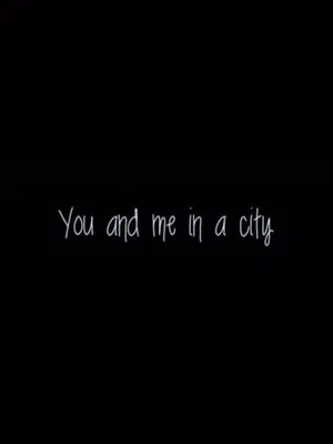 Постер: You & Me in a City
