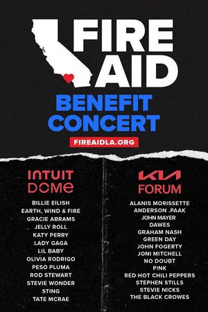 Постер: FireAid Benefit Concert