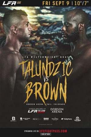Постер: LFA 141: Talundžić vs. Brown