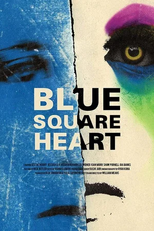 Постер: Blue Square Heart