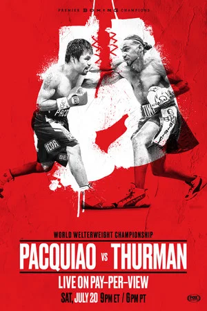 Постер: Manny Pacquiao vs. Keith Thurman