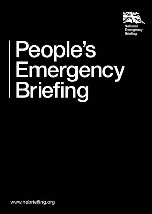 Постер: People's Emergency Briefing