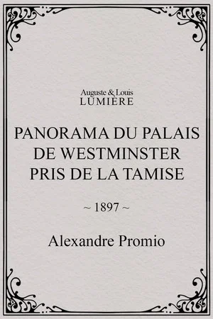 Постер: Panorama du palais de Westminster pris de la Tamise