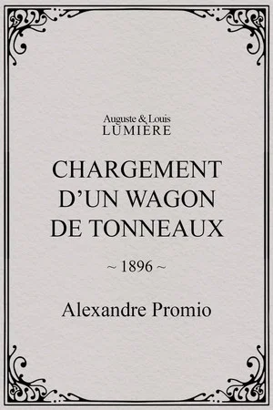 Постер: Chargement d’un wagon de tonneaux