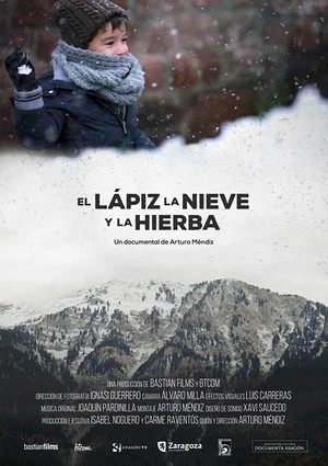 Постер: El lápiz, la nieve y la hierba