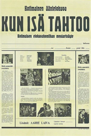 Постер: Kun isä tahtoo…