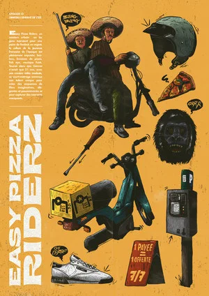 Постер: Easy Pizza Riderz