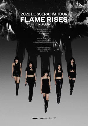 Постер: Flame Rises - Le Sserafim Tour in Japan 2023