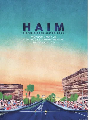 Постер: HAIM: Red Rocks Amphitheatre