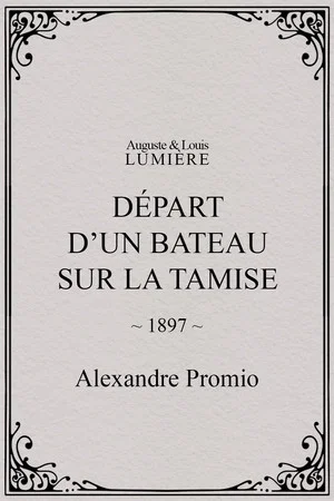Постер: Départ d’un bateau sur la Tamise