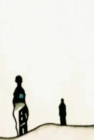 Постер: Black Ink on Sky Blue