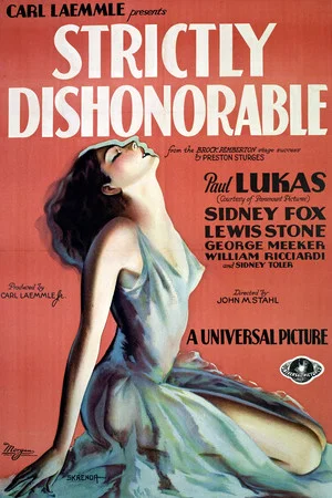 Постер: Strictly Dishonorable