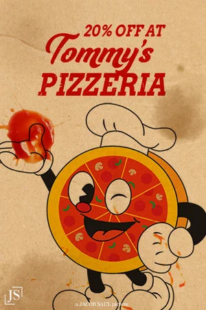 Постер: 20% off at Tommy's Pizzeria