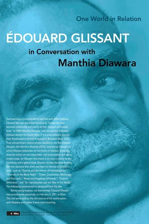 Постер: Édouard Glissant: One World in Relation