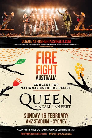 Постер: Queen + Adam Lambert: Fire Fight Australia