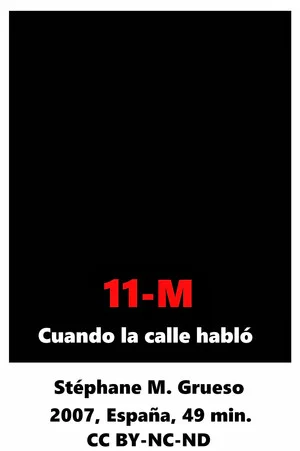 Постер: 11-M Cuando la calle habló