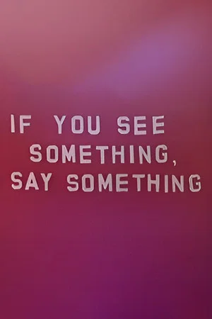 Постер: If You See Something, Say Something