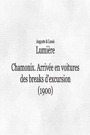Постер: Chamonix: Arrivée en voitures des breaks d'excursion