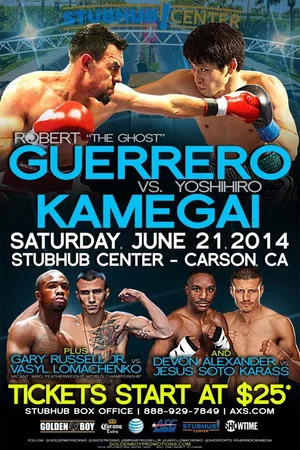 Постер: Robert Guerrero vs. Yoshihiro Kamegai