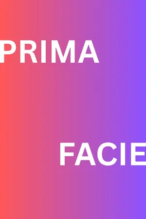 Постер: Prima Facie