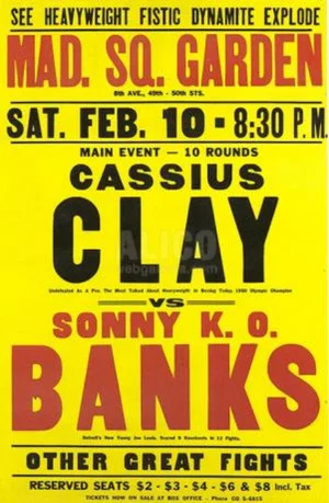 Постер: Cassius Clay vs Sonny Banks